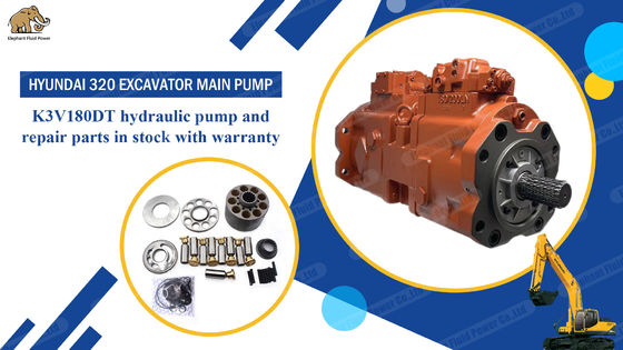 Τμήματα υδραυλικής αντλίας ποιότητας OEM για την Hyundai 320 Excavator K3V180Dt 31N9-10010 κύρια αντλία